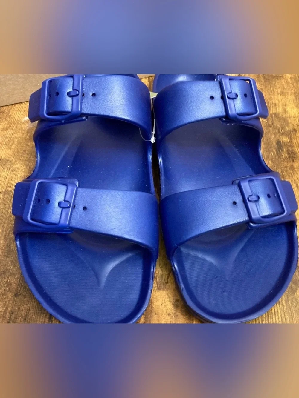 Men's Carson Two Band Sandals - Goodfellow & Co™ Royal Blue Slip-on Size 10 New